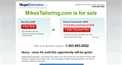 Desktop Screenshot of mikestailoring.com