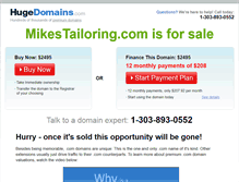 Tablet Screenshot of mikestailoring.com